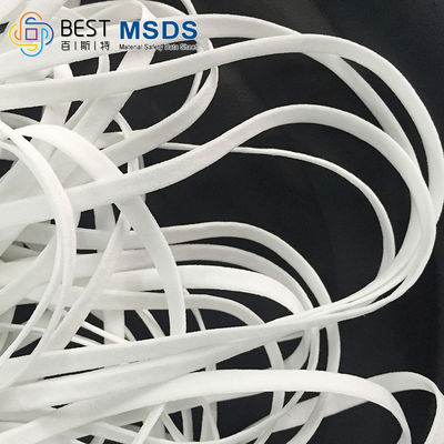 Επίπεδη στρογγυλή Webbing Earloop υποστήριξη 2.8mm 6.0MM μασκών προσώπου ζωνών