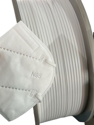 γέφυρα λουρίδων μύτης μετάλλων Bendable πυρήνων 5mm διπλή για τη μάσκα προσώπου N95