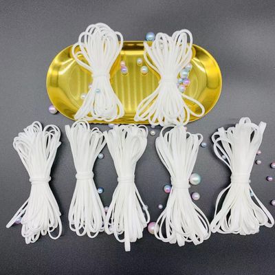 Νάυλον στρογγυλή ελαστική ταινία 2.5mm 3mm 4mm 5mm 6mm ζωνών σειράς σκοινιού σχοινιών Earloop Spandex