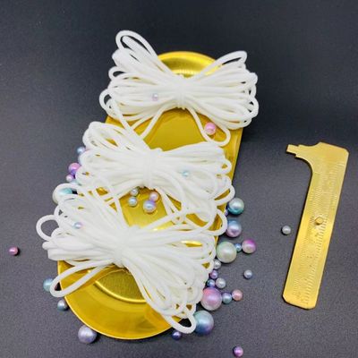 Νάυλον στρογγυλή ελαστική ταινία 2.5mm 3mm 4mm 5mm 6mm ζωνών σειράς σκοινιού σχοινιών Earloop Spandex