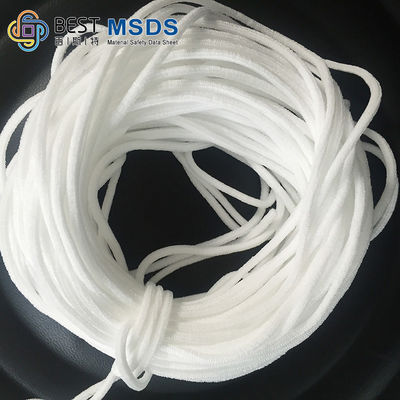 Επίπεδη στρογγυλή Webbing Earloop υποστήριξη 2.8mm 6.0MM μασκών προσώπου ζωνών