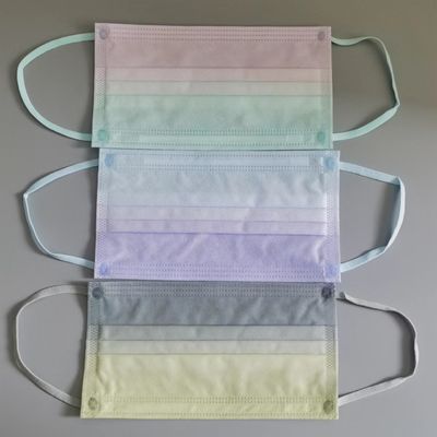 3ply μίας χρήσης προσώπου βρόχος ζωηρόχρωμα 3.5mm 5mm αυτιών μασκών ελαστικός