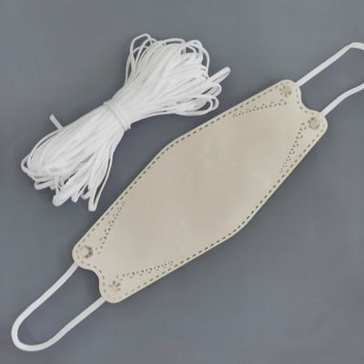 ελαστικό σκοινί Earloop ζωνών βρόχων αυτιών 3.5mm μαλακό ελαστικό επίπεδο για τη μάσκα προσώπου