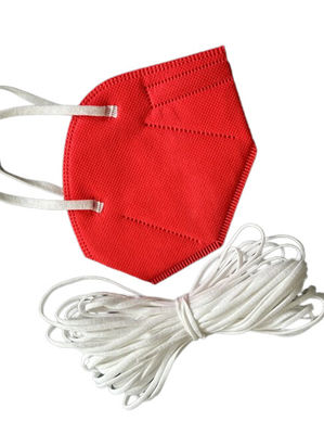 πολυεστέρας Spandex επίπεδο Earloop MSDS ζωνών αυτιών 3.5mm 5mm ελαστικός